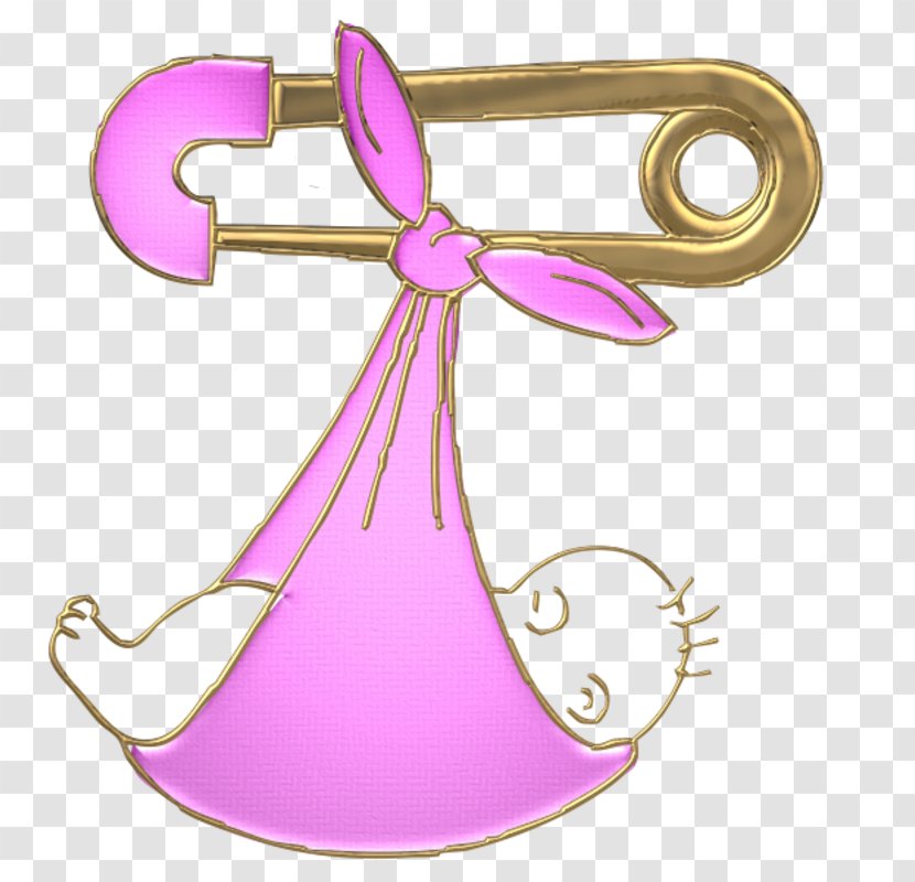 Baby Shower Animation Clip Art - Pink - Card Transparent PNG
