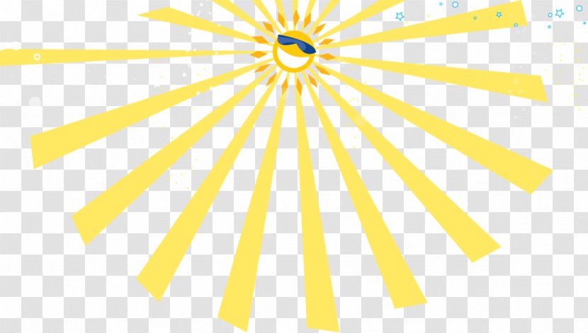Line Point Angle - Yellow - Sunlight And Shade Picture Material Transparent PNG
