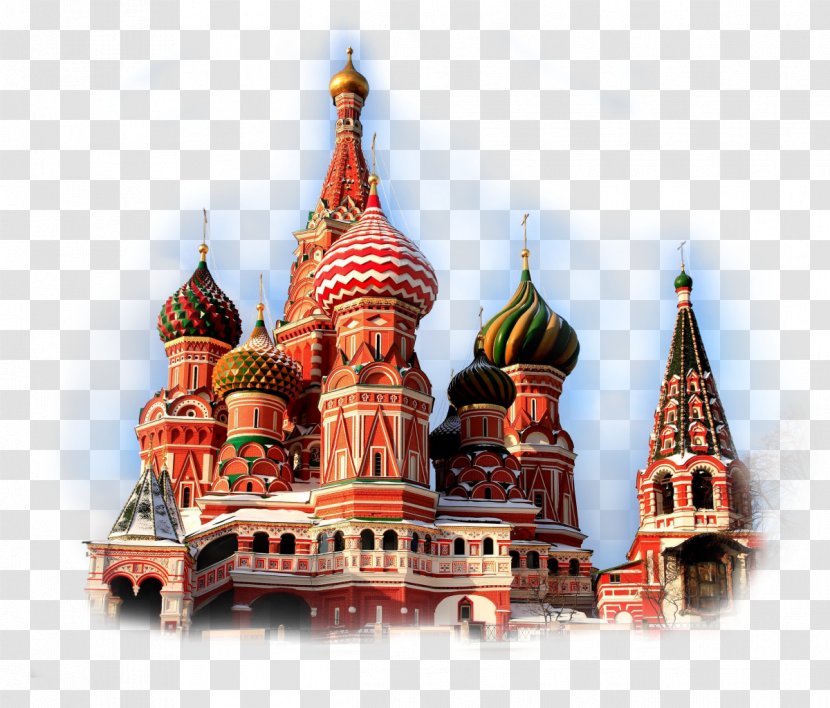 Saint Basil's Cathedral Red Square Moscow Kremlin Church - Landmark Transparent PNG
