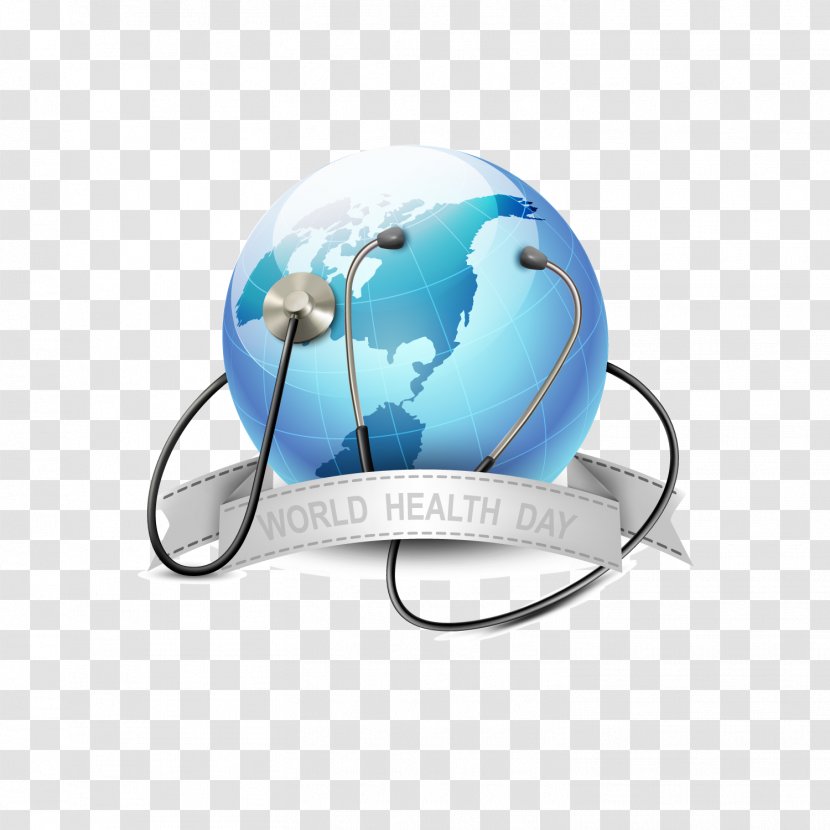 World Health Day Organization April 7 - Blue Earth Vector Transparent PNG