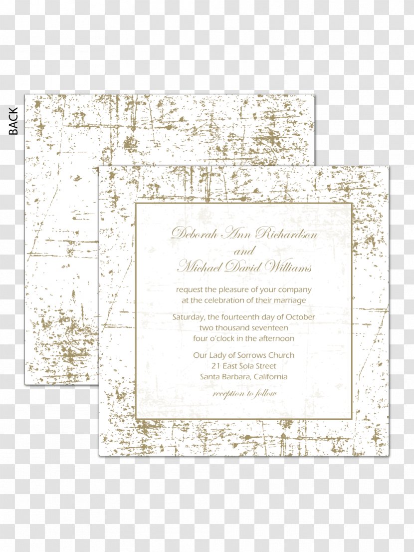 Paper Omni Consumer Products Font - Wedding Invitation Transparent PNG