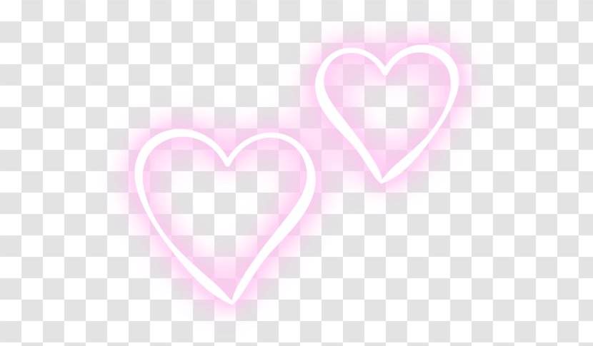 Desktop Wallpaper Love Computer - Pink M - Neon Heart Transparent PNG