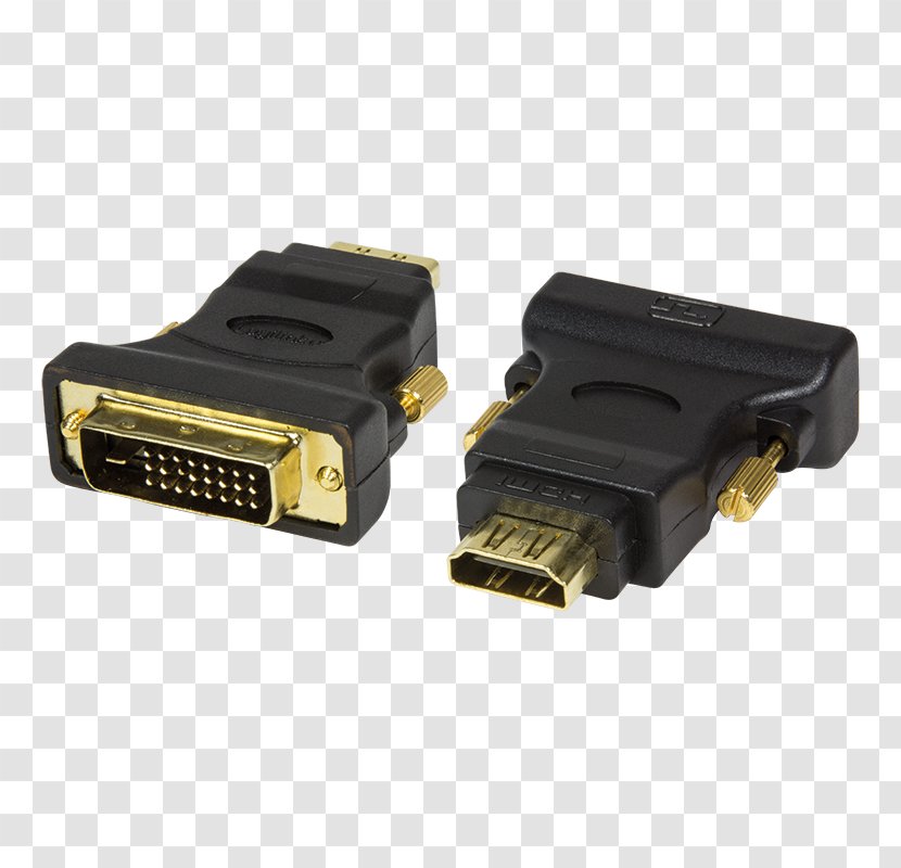HDMI Adapter Digital Visual Interface Female Video - Screw - Television Adaptor Transparent PNG