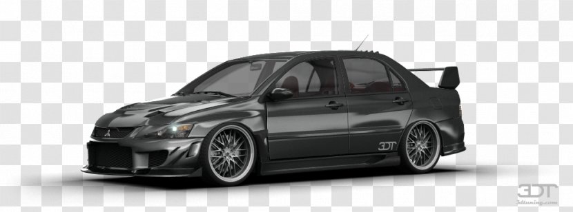 Mitsubishi Lancer Evolution Car Motor Vehicle Motors Alloy Wheel - Model Transparent PNG