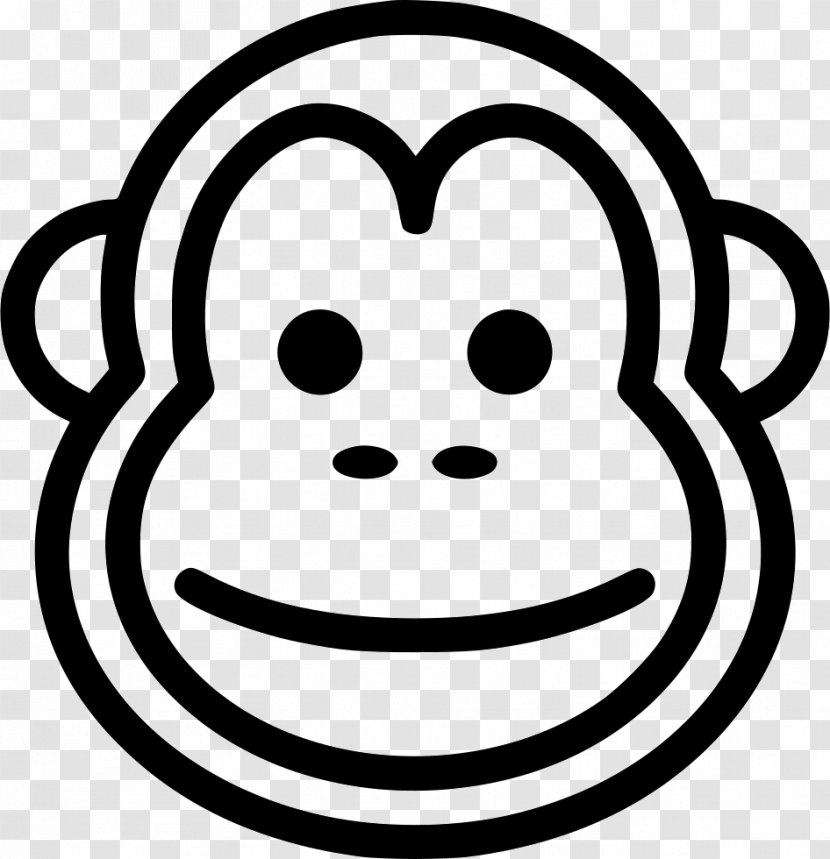 Monkey Primate - Monochrome Photography - Logo Transparent PNG