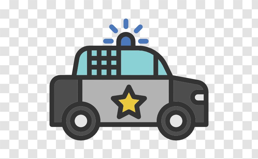 Police Car Icon - Scalable Vector Graphics Transparent PNG