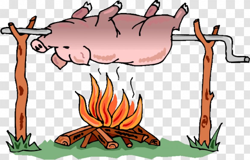 Pig Roast Barbecue Roasting Suckling - Fictional Character Transparent PNG