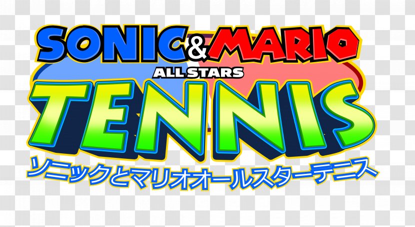 Mario & Sonic At The Olympic Games Logo Super All-Stars Sega Brand - Text - Tennis Transparent PNG