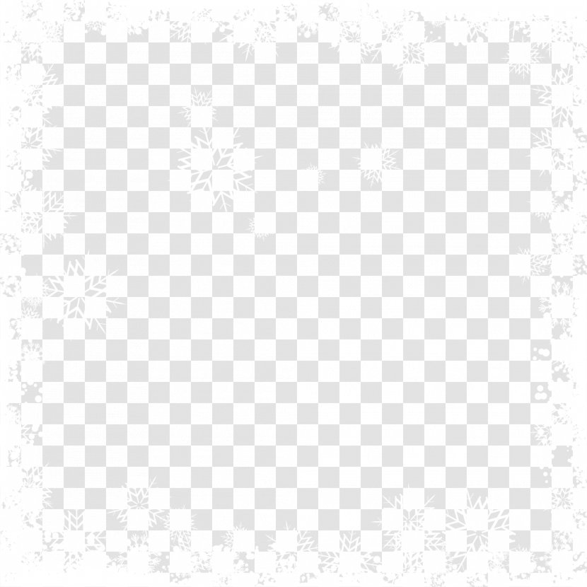 White Symmetry Black Angle Pattern - Rectangle - Snowflake Frame Transparent PNG