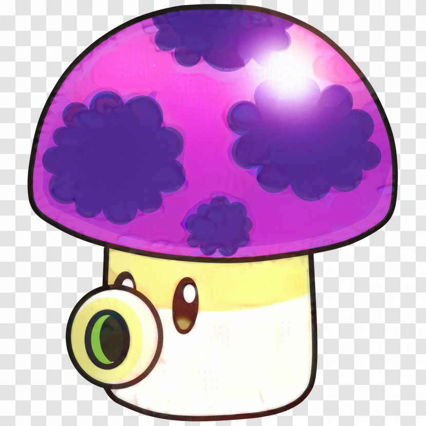 Mushroom Cartoon - Violet Transparent PNG