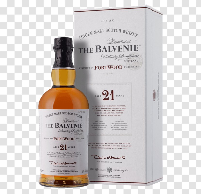 Balvenie Distillery Single Malt Whisky Scotch Speyside - Cask Strength - Wine Transparent PNG