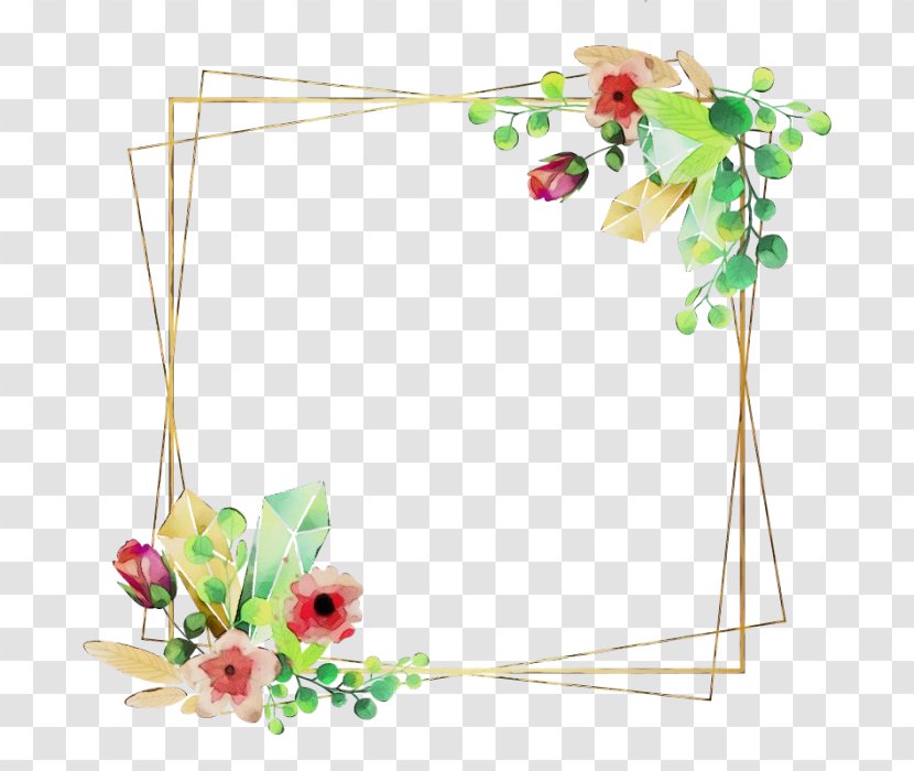 Picture Frame - Paint - Twig Flower Transparent PNG