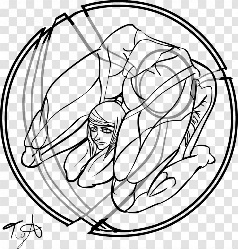 Line Art Drawing /m/02csf - Watercolor - Contortionist Transparent PNG