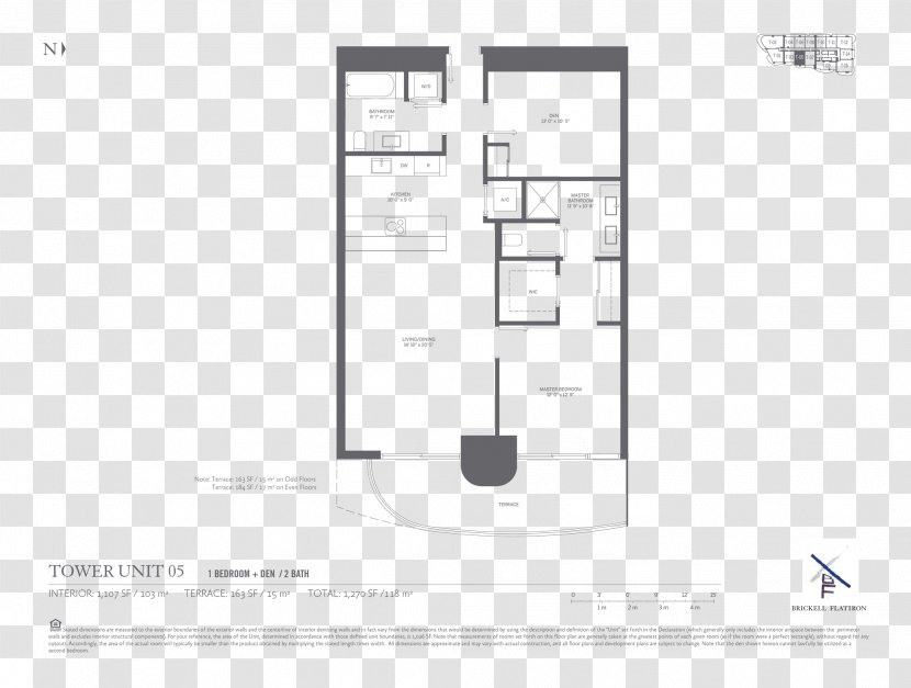 Brickell Flatiron On The River House Condominium Building - Plan Transparent PNG