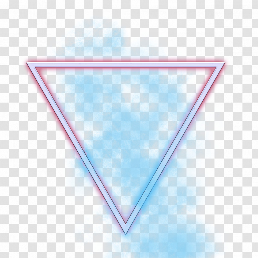 Pink Line Triangle Heart Glass Transparent PNG