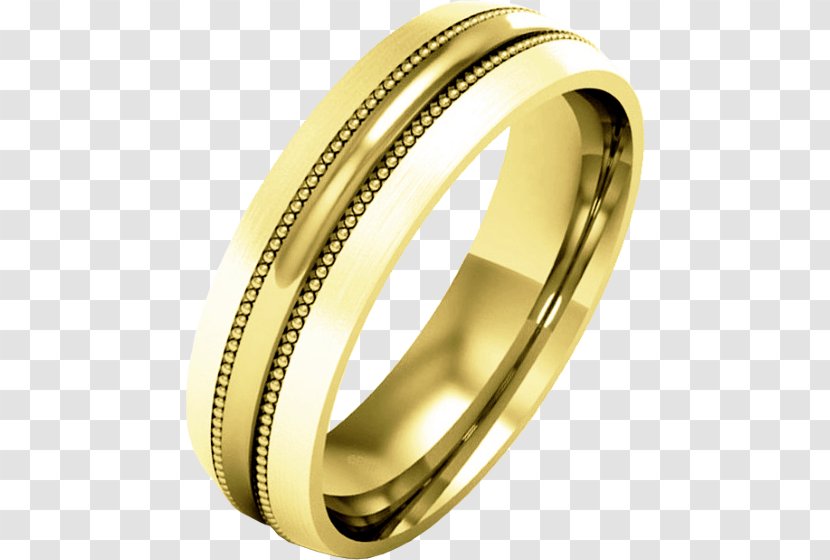 Wedding Ring Gold Diamond - Platinum Transparent PNG