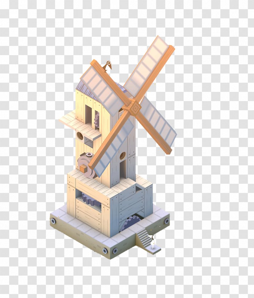 Monument Valley 2 Adventure Jigsaw Puzzles Puzzle App Puzzel Game - Windmill Model Transparent PNG