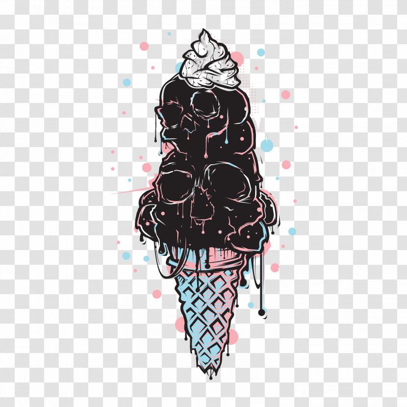 Illustration Visual Arts Product Font - Text Messaging - Miley Cyrus Ice Cream Transparent PNG