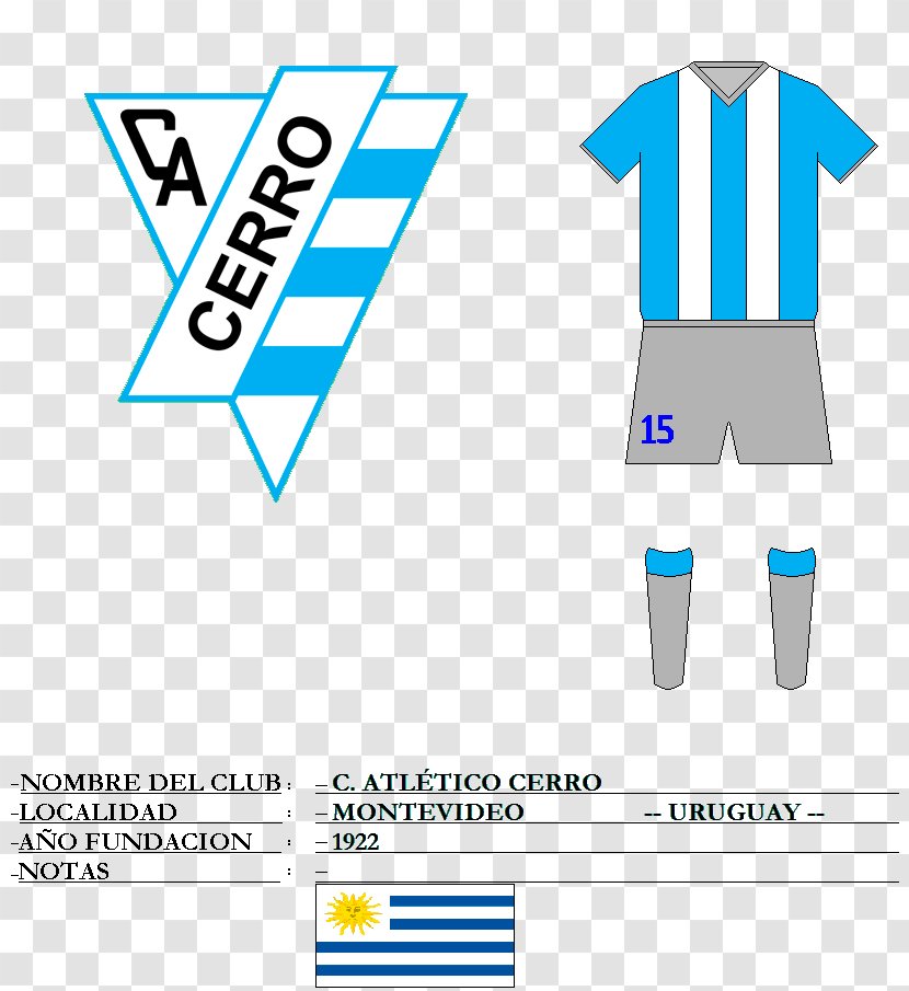 C.A. Cerro Club Atlético Torque Montevideo Wanderers F.C. Defensor Sporting Jersey - Sleeve - Football Transparent PNG