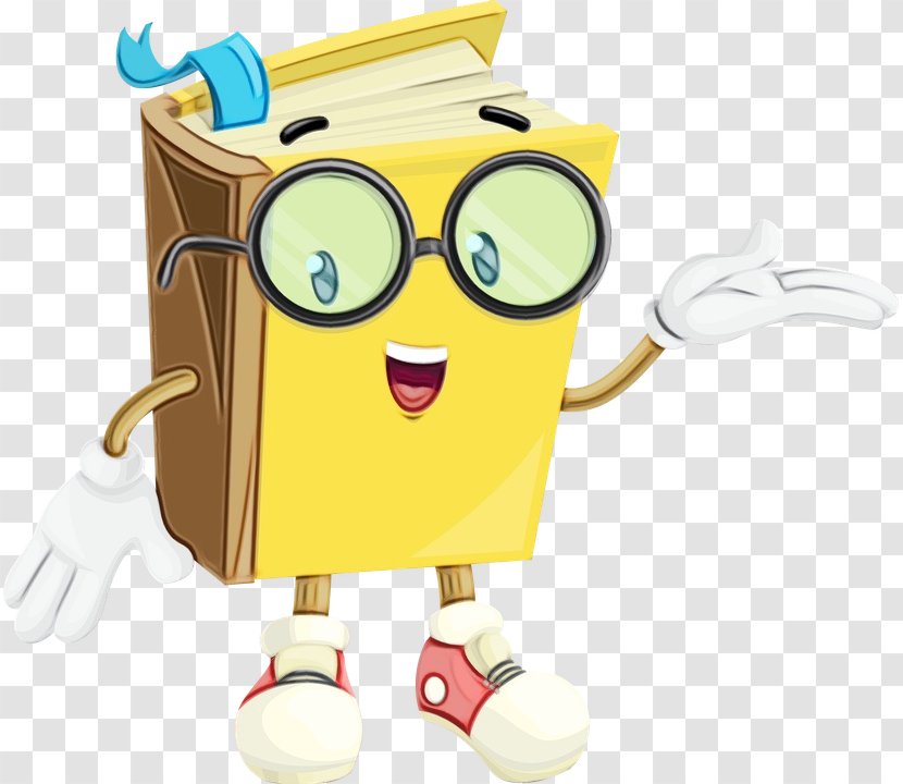 Book Watercolor - Reading - Glasses Animation Transparent PNG