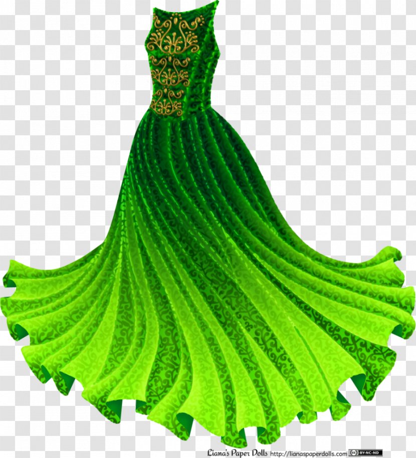 Dress Ball Gown Doll Clothing - Grass Transparent PNG