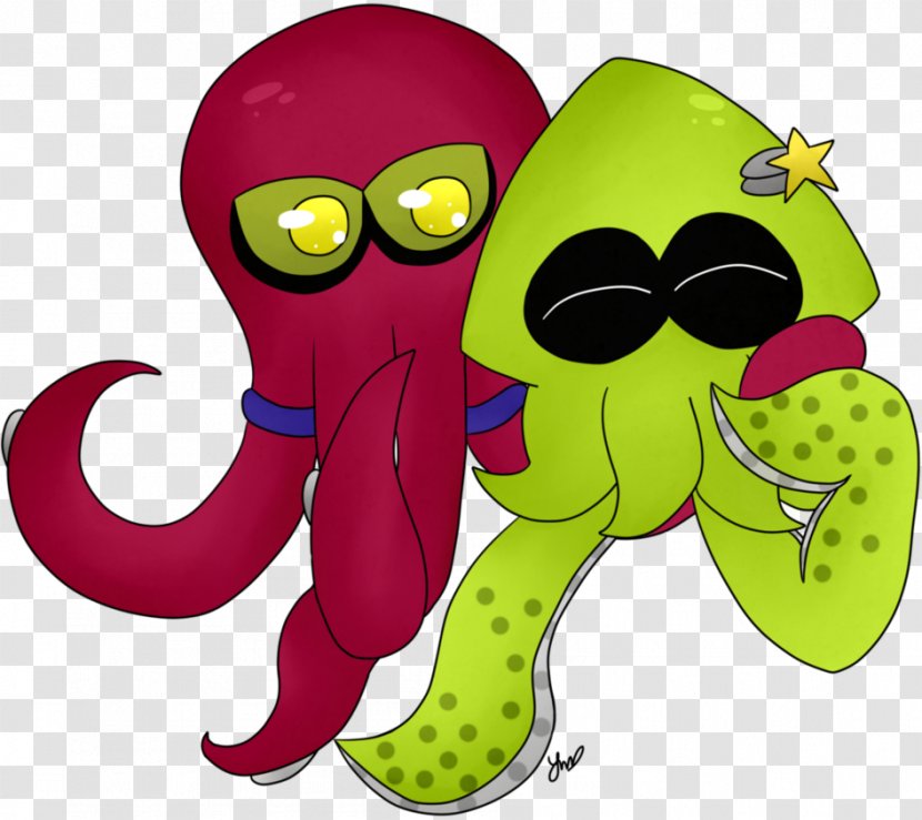 Octopus Green Clip Art - Fruit - Splash Splatoon Transparent PNG