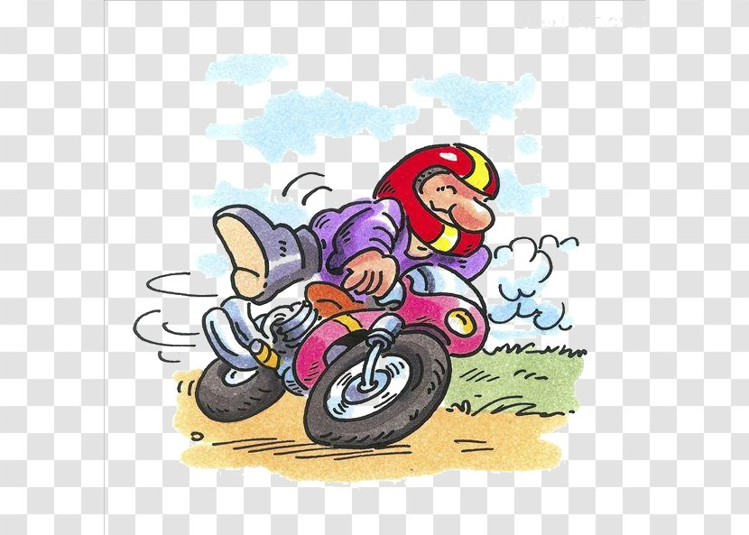 Cycling Cartoon Bicycle Illustration - Fictional Character - Creative Characters Transparent PNG