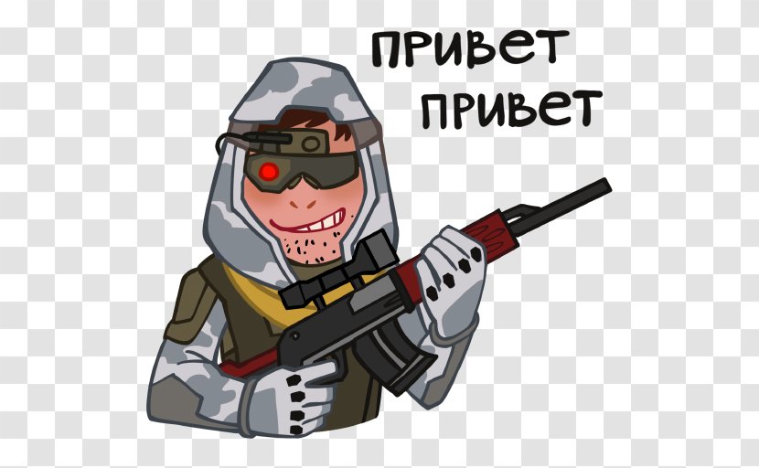 Sticker Telegram VKontakte Warface Game - Weapon Transparent PNG