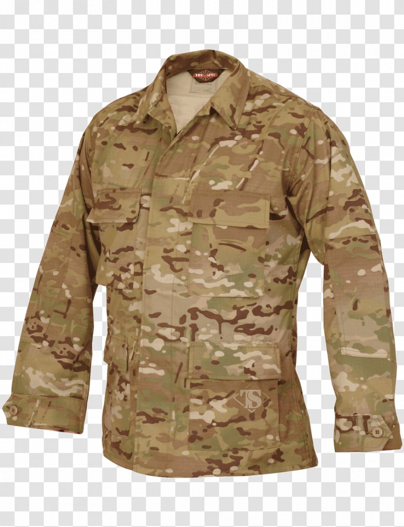 TRU-SPEC Battle Dress Uniform MultiCam Army Combat - T Shirt - Woodland Transparent PNG