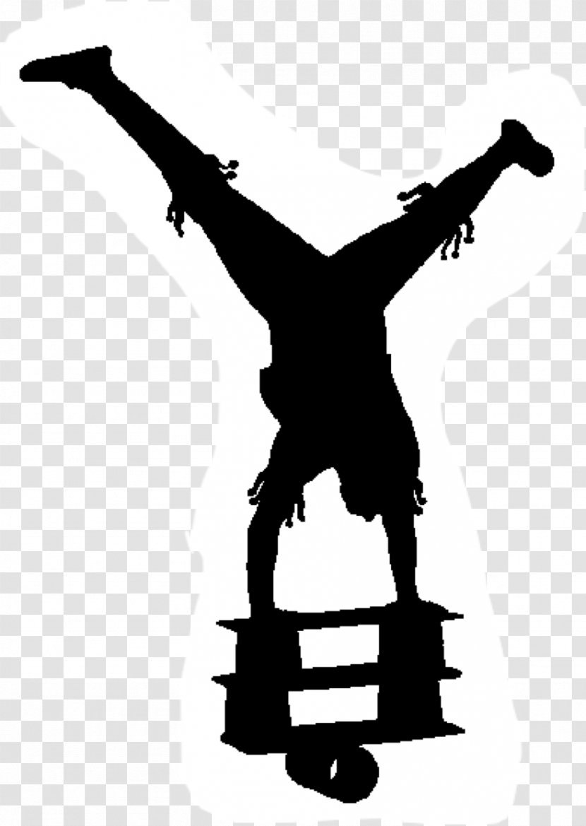 Circus Acrobatics Silhouette Juggling - Black And White Transparent PNG