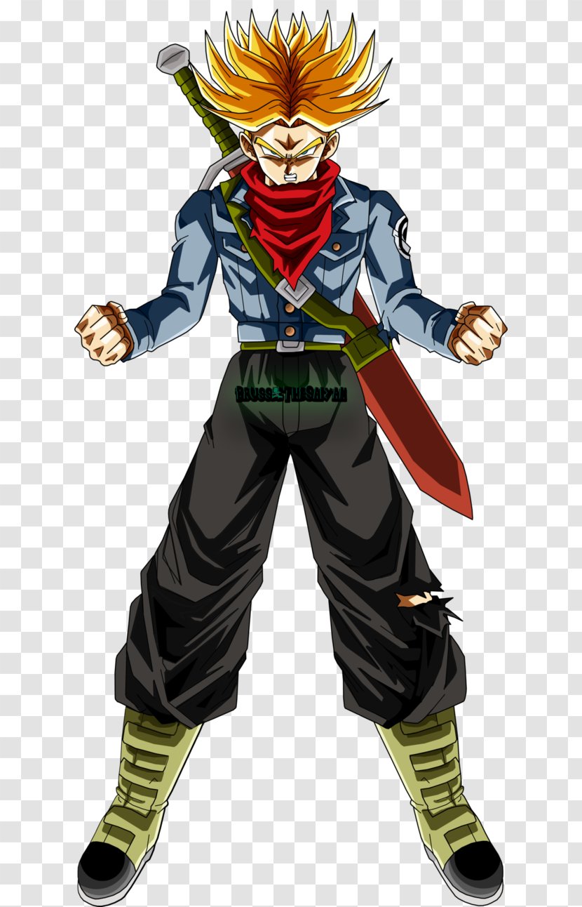 Trunks Goku Vegeta Frieza Super Saiyan - Heart Transparent PNG