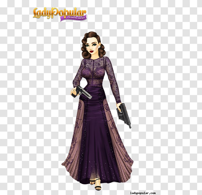 Lady Popular Fashion 2nd Costume Design 1st - Watercolor - Roger Moore Transparent PNG
