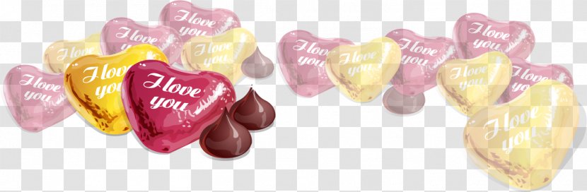 Chocolate Snack - Vector Hand-painted Love Transparent PNG