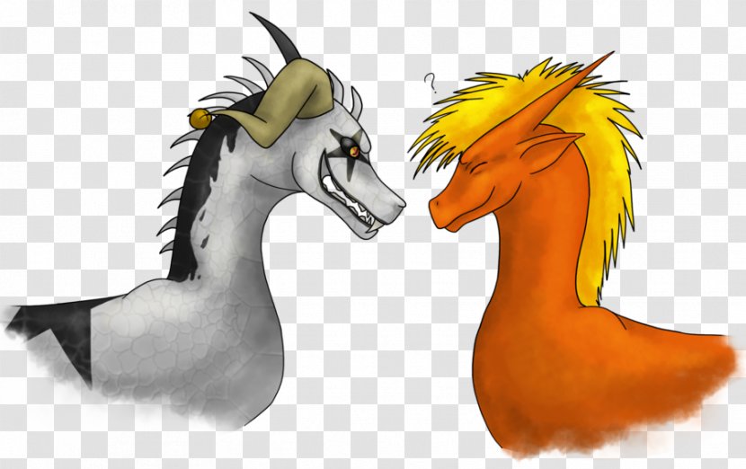Duck Horse Cartoon Feather - Mythical Creature Transparent PNG