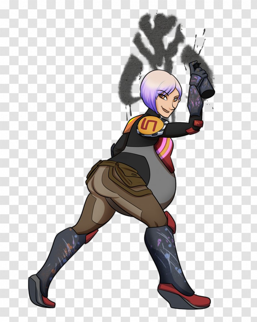 Sabine Wren Star Wars Mandalorian Mandalore Pregnancy - Joint Transparent PNG