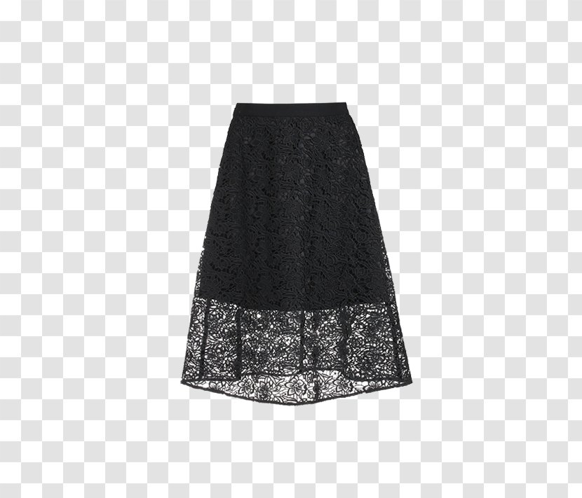 Skirt T-shirt Lace Dress - Black And White Transparent PNG