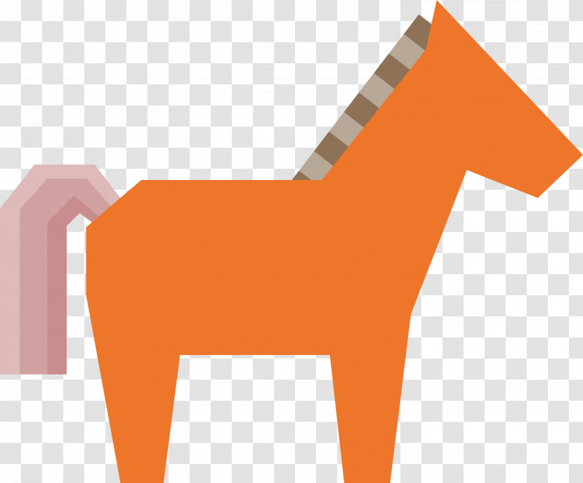 Horse Cartoon Line Meter Livestock Transparent PNG