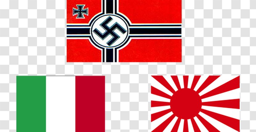 Second World War Empire Of Japan Axis Powers Flag Rising Sun - Logo Transparent PNG