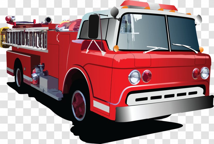 Fire Engine Firefighter My Truck Clip Art - Department - Cartoon Firetrucks Cliparts Transparent PNG