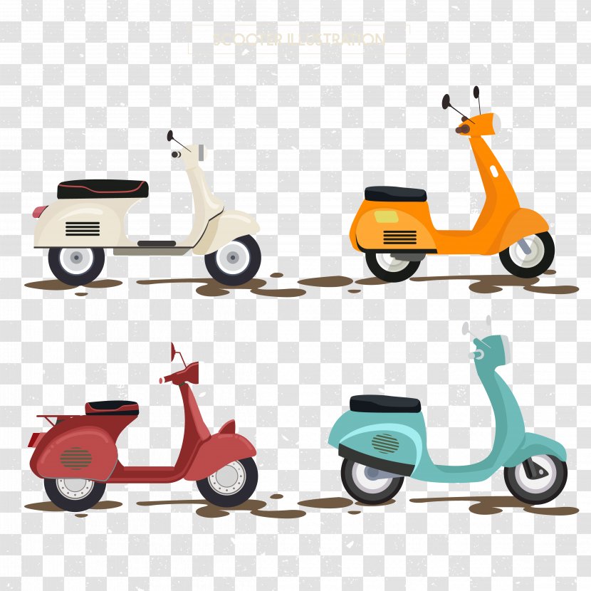 Kick Scooter Car Electric Motorcycles And Scooters Illustration Transparent PNG