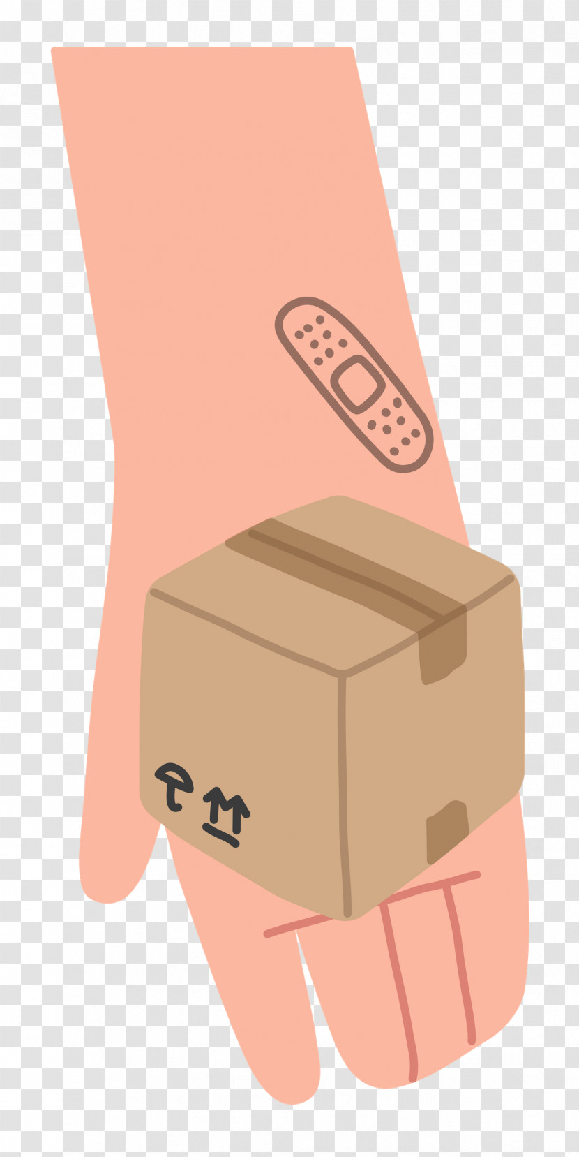 Hand Giving Box Transparent PNG