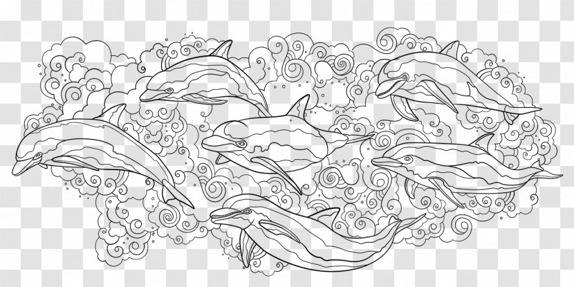 Coloring Book Drawing Art Black And White Sketch - Color Transparent PNG