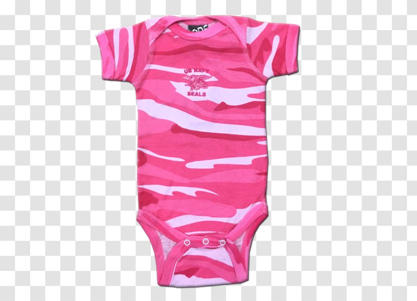 Baby & Toddler One-Pieces T-shirt Infant Onesie United States Navy SEALs - Magenta Transparent PNG