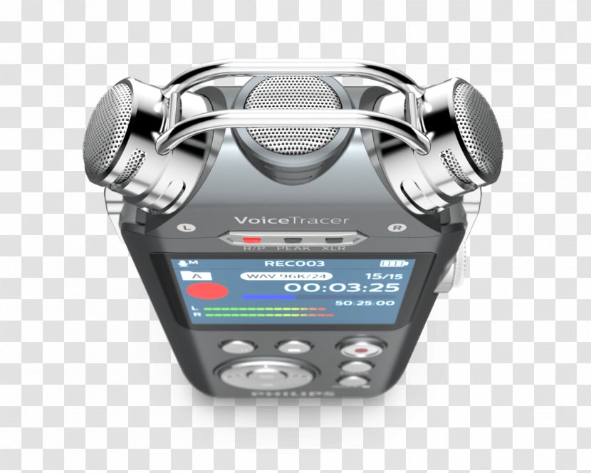 Microphone Digital Audio Philips Voice Tracer DVT2510 Dictation Machine - Silhouette Transparent PNG