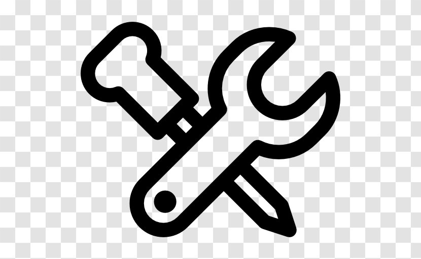 Screwdriver Icon - Black And White - Area Transparent PNG