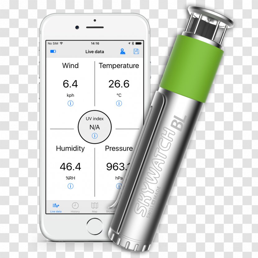 Skywatch BL300 Bluetooth Weather Station Anemometer Windoo Wind Speed - Tools Transparent PNG