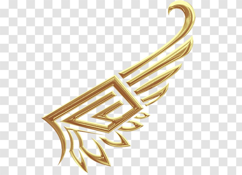 Metal Wing Brass - Material - European-style Wings Transparent PNG