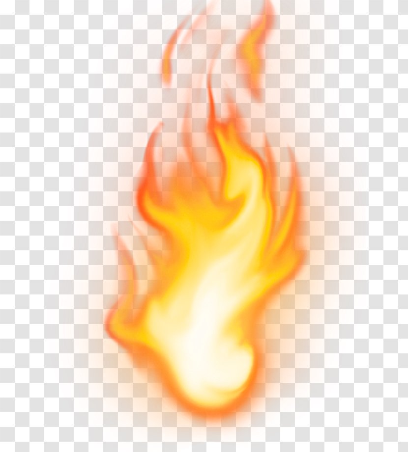 Flame Computer Software - Orange - Yellow Simple Effect Element Transparent PNG