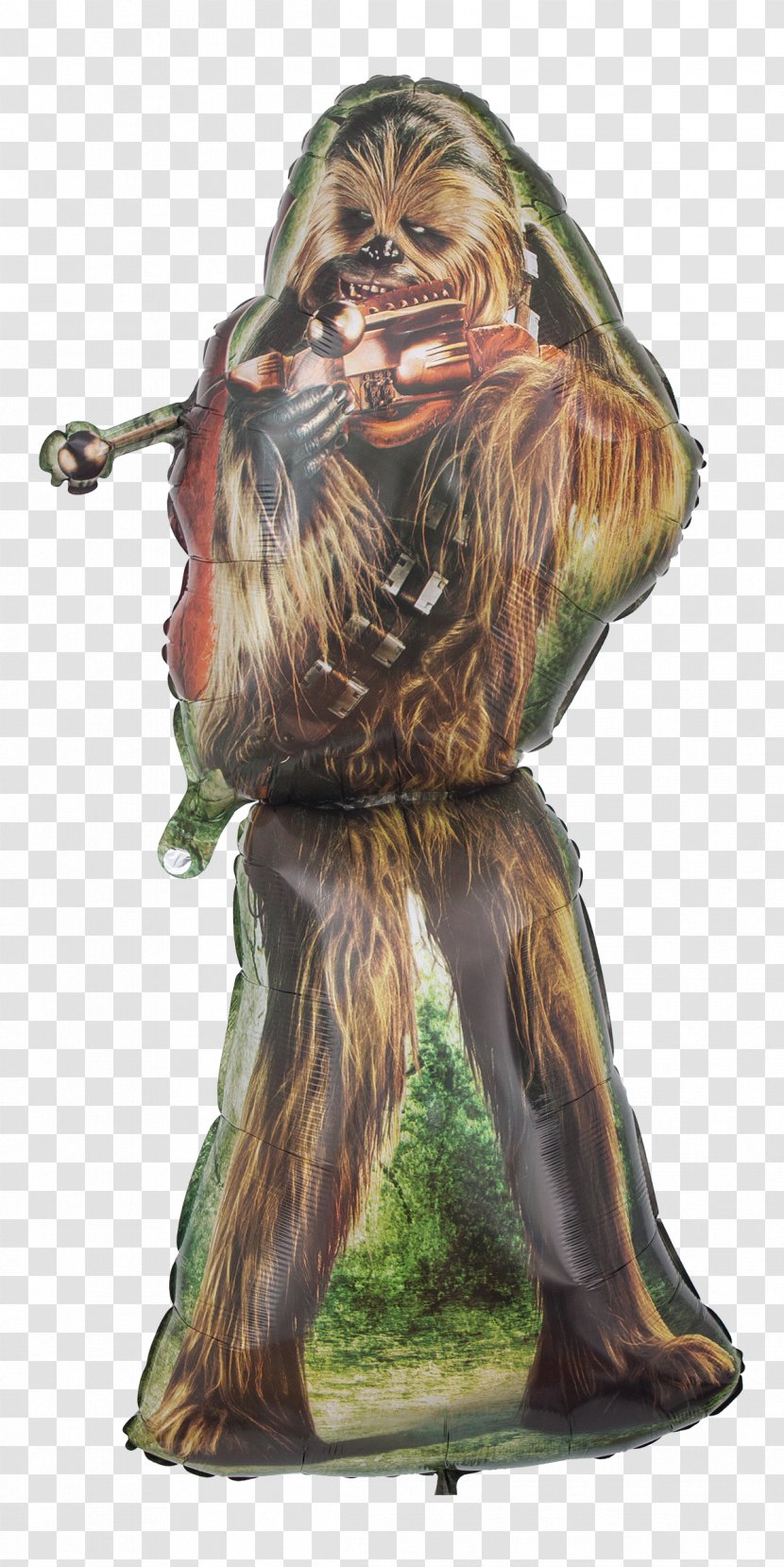 Chewbacca Toy Balloon Figurine Star Wars Foil - Swiss Franc Transparent PNG