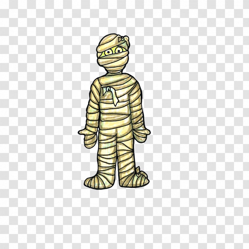 Ancient Egypt Mummy Sarcophagus Clip Art - Creative Halloween Transparent PNG